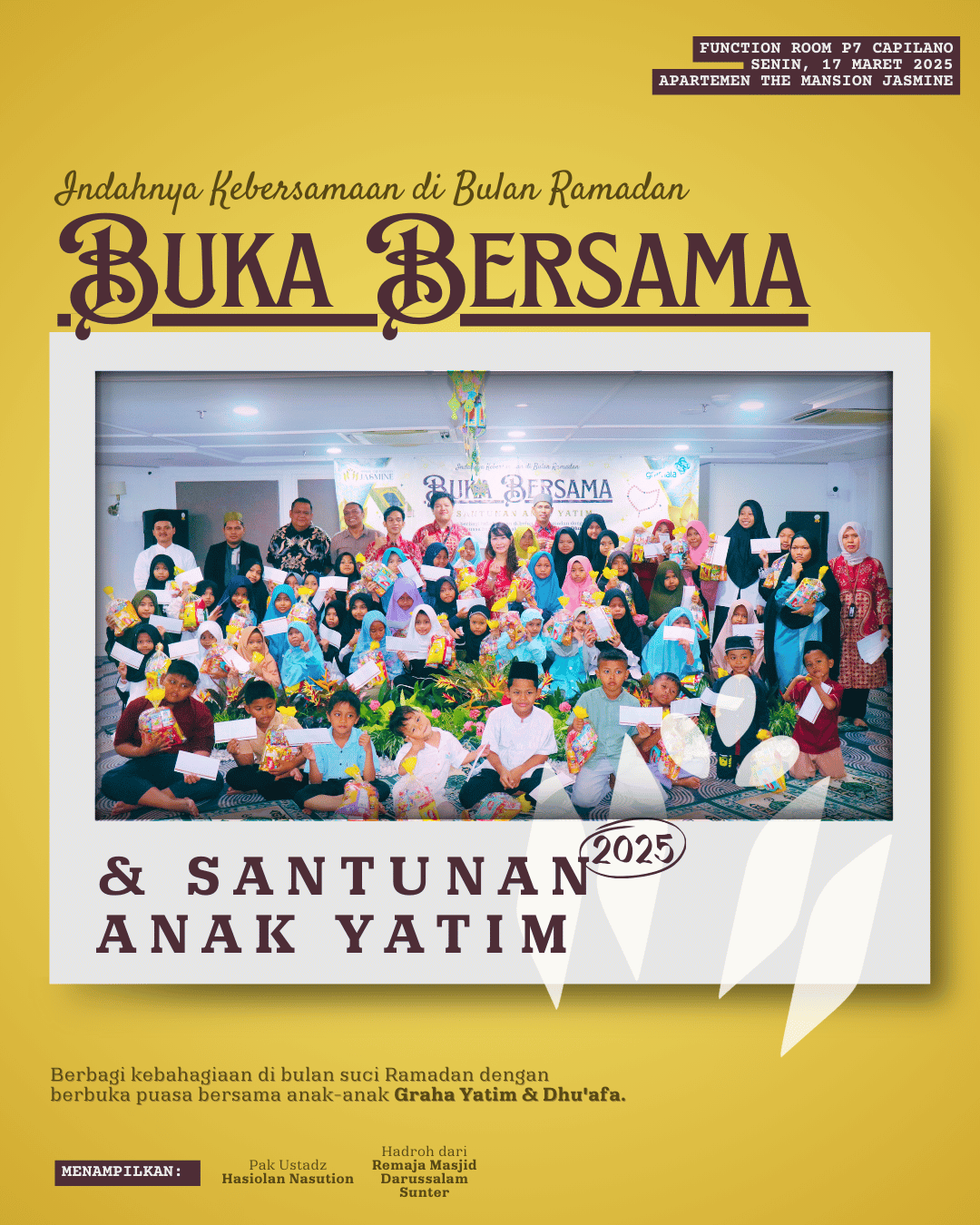 Indahnya Kebersamaan di Bulan Ramadan: Buka Bersama & Santunan Anak Yatim