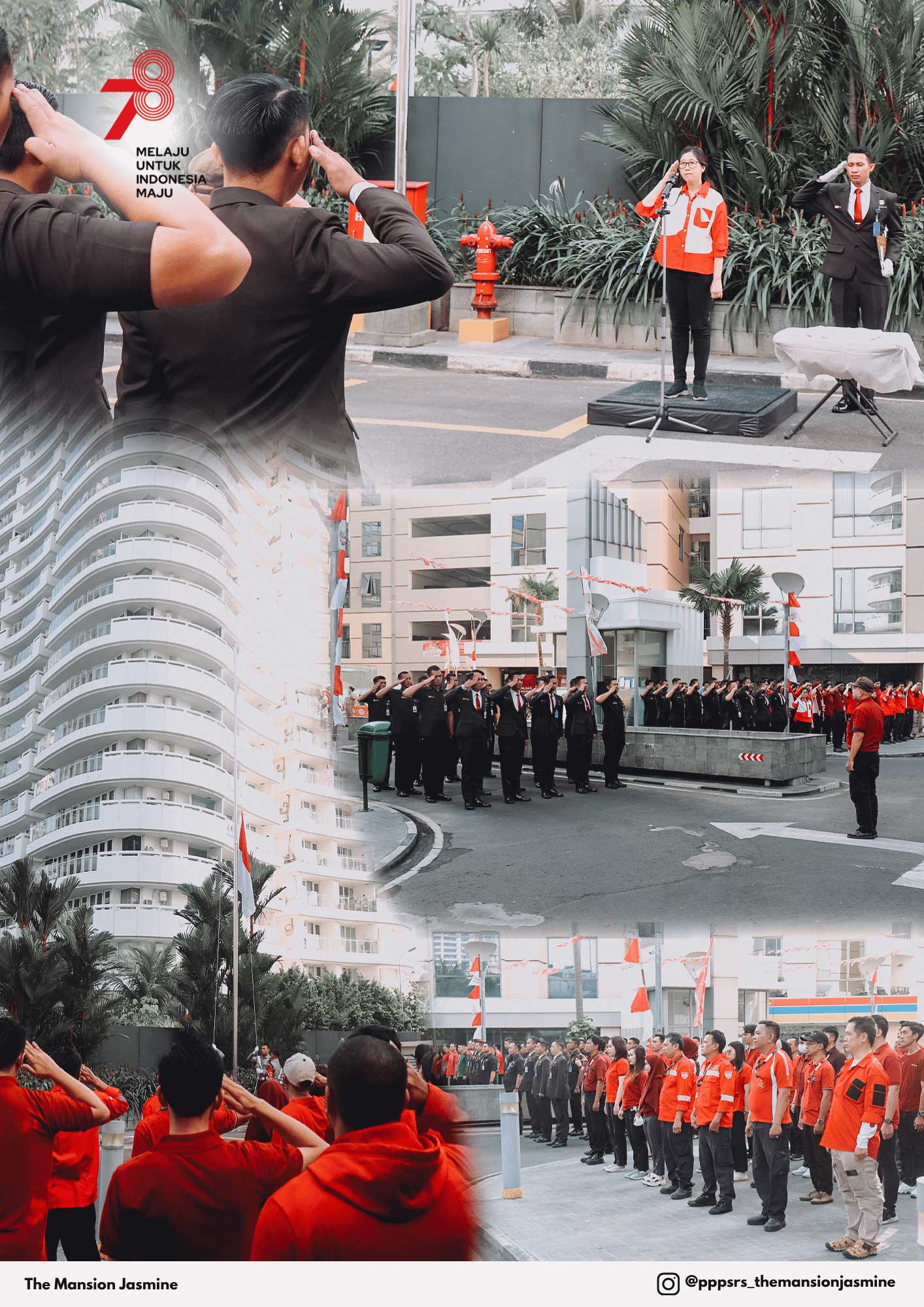Upacara Bendera Merdeka di Apartemen The Mansion Jasmine: Semangat Kemerdekaan, Semangat yang membara!