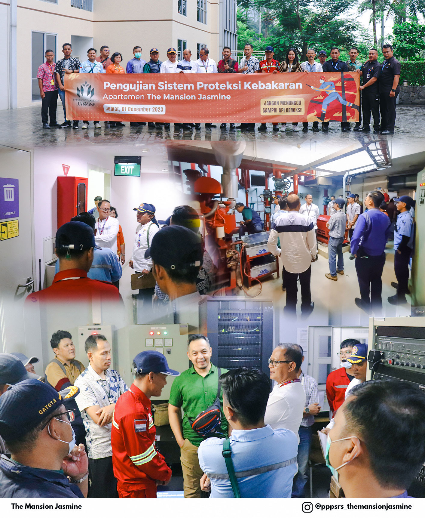 Menjaga Keselamatan Bersama: Pengecekan Proteksi Kebakaran di The Mansion Jasmine