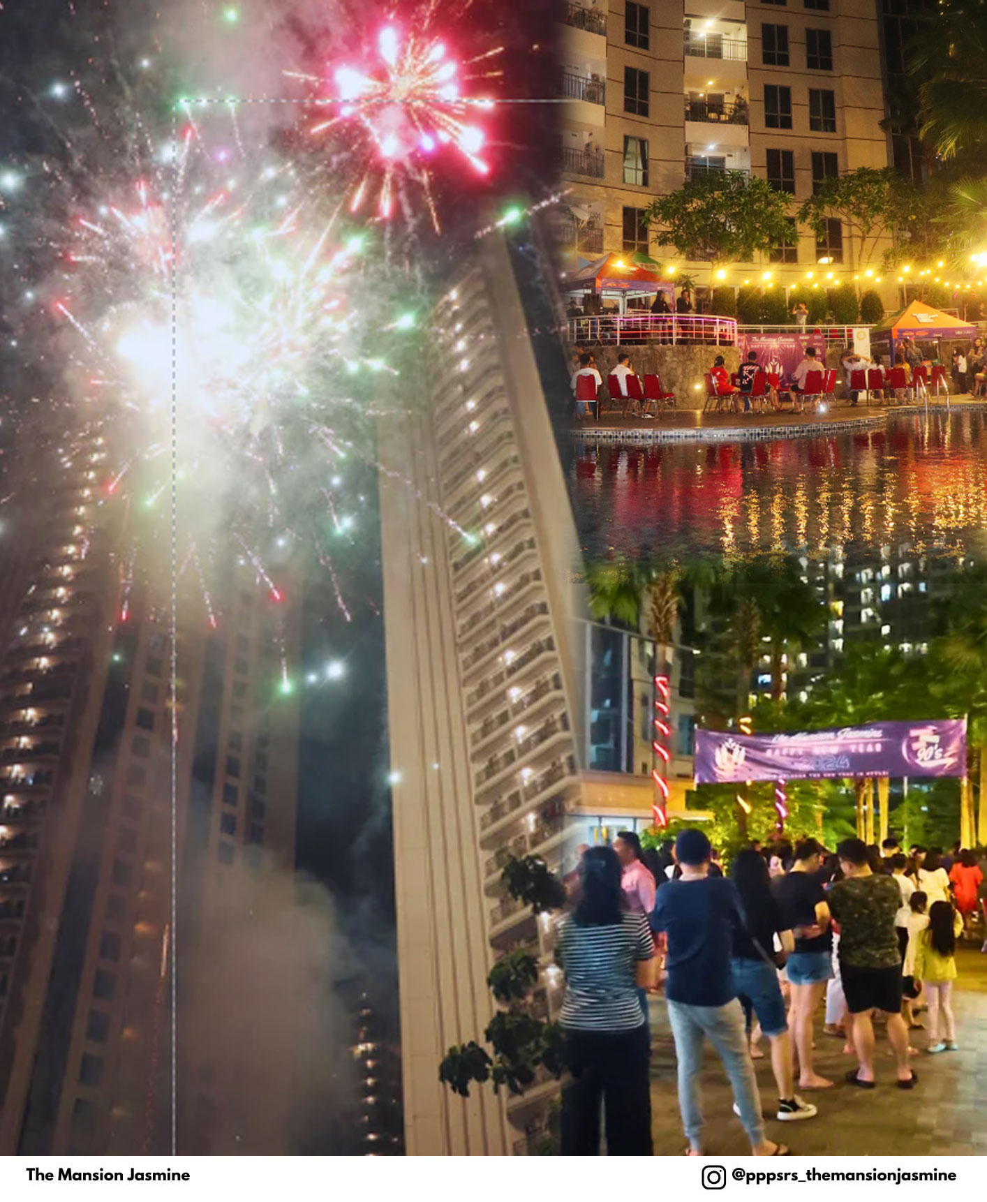 Pesta Puncak Tahun Baru di Apartemen  The Mansion Jasmine